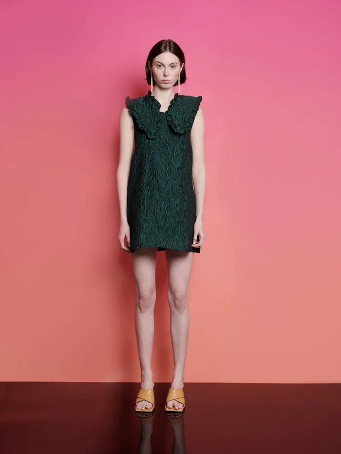 Women Ghospell Alma Jacquard Mini Dress Castlelton Green Sister Jane Dresses
