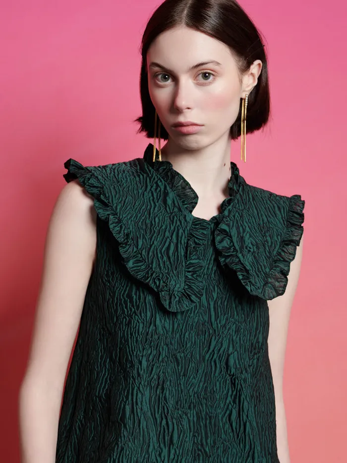 Women Ghospell Alma Jacquard Mini Dress Castlelton Green Sister Jane Dresses