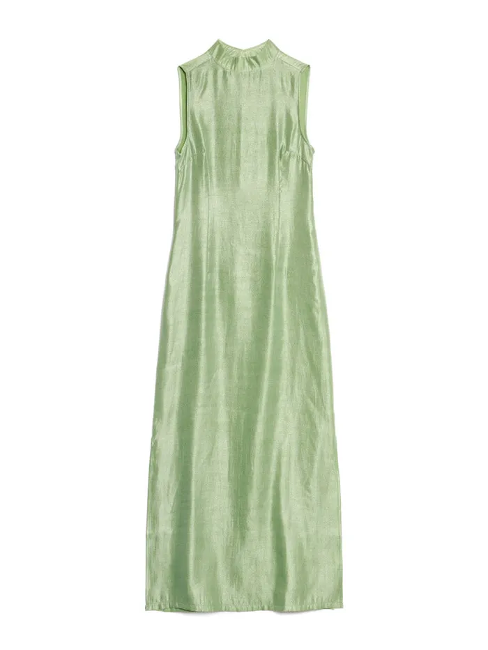 Women Ghospell Arya Column Midi Dress Pistachio Green Sister Jane Dresses