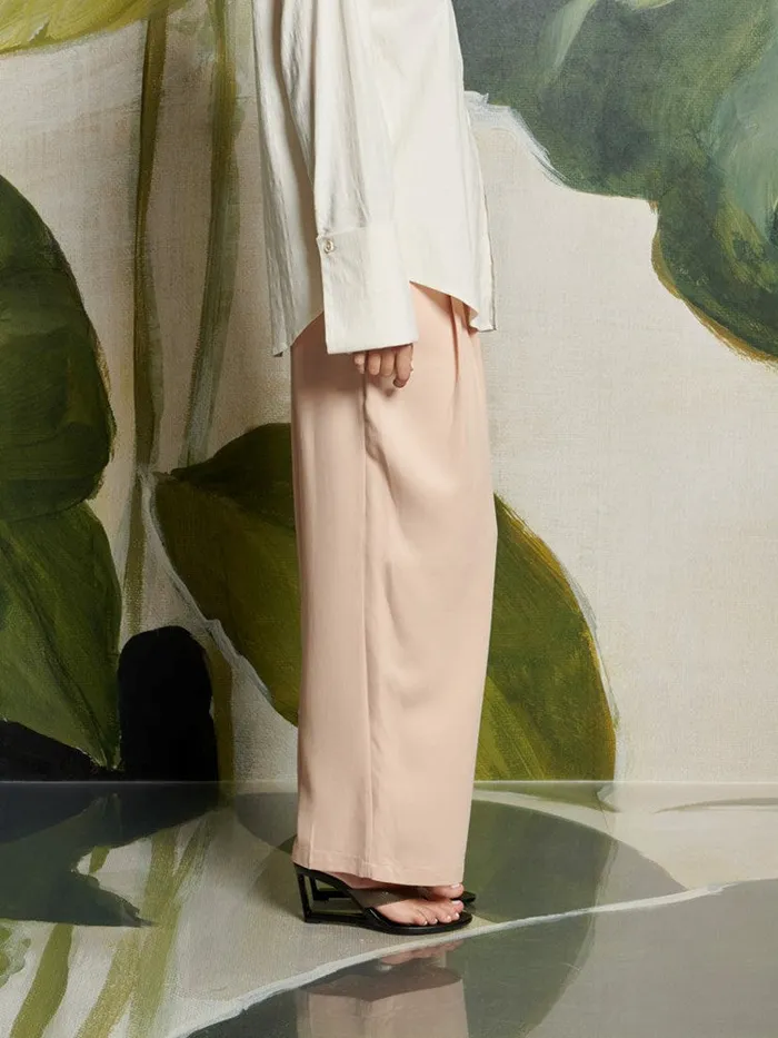 Women Ghospell Brooke HighWaisted Trousers Pastel Peach Sister Jane Bottoms