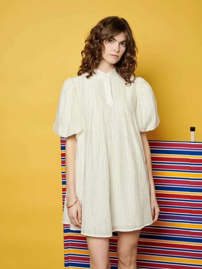 Women Ghospell Demi Mini Dress Ivory Cream Sister Jane Dresses
