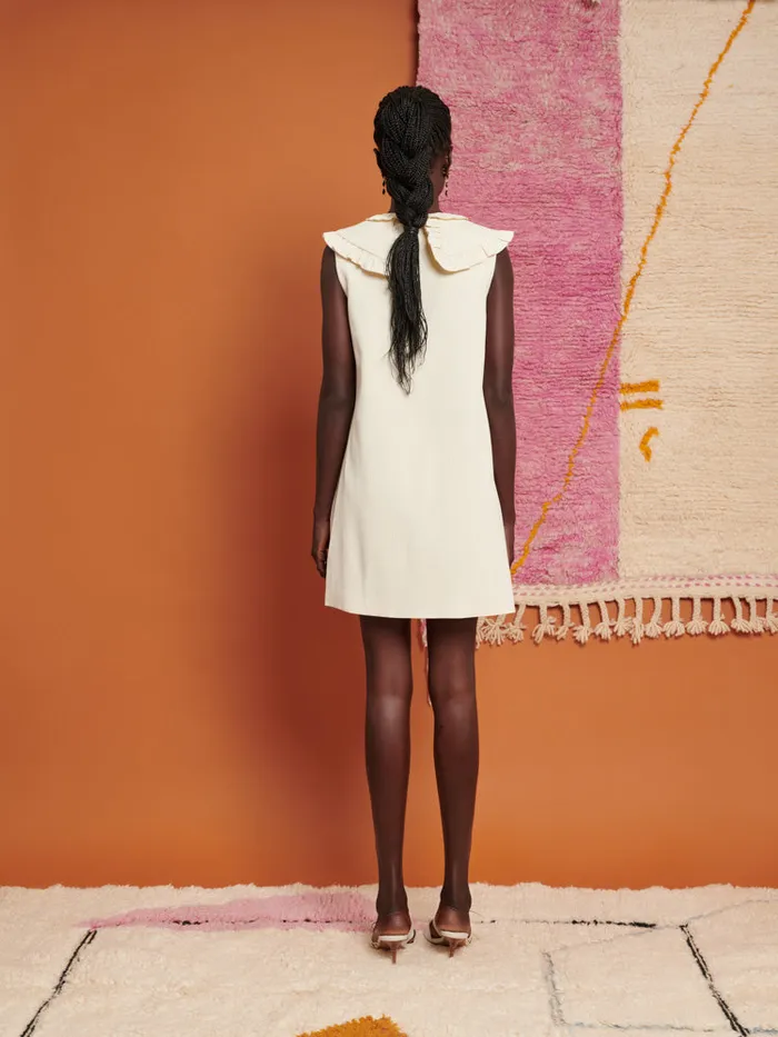 Women Ghospell Doe Mini Dress Ivory Cream Sister Jane Dresses