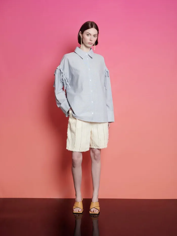 Women Ghospell Emma Tie Shirt Air Blue Sister Jane Tops