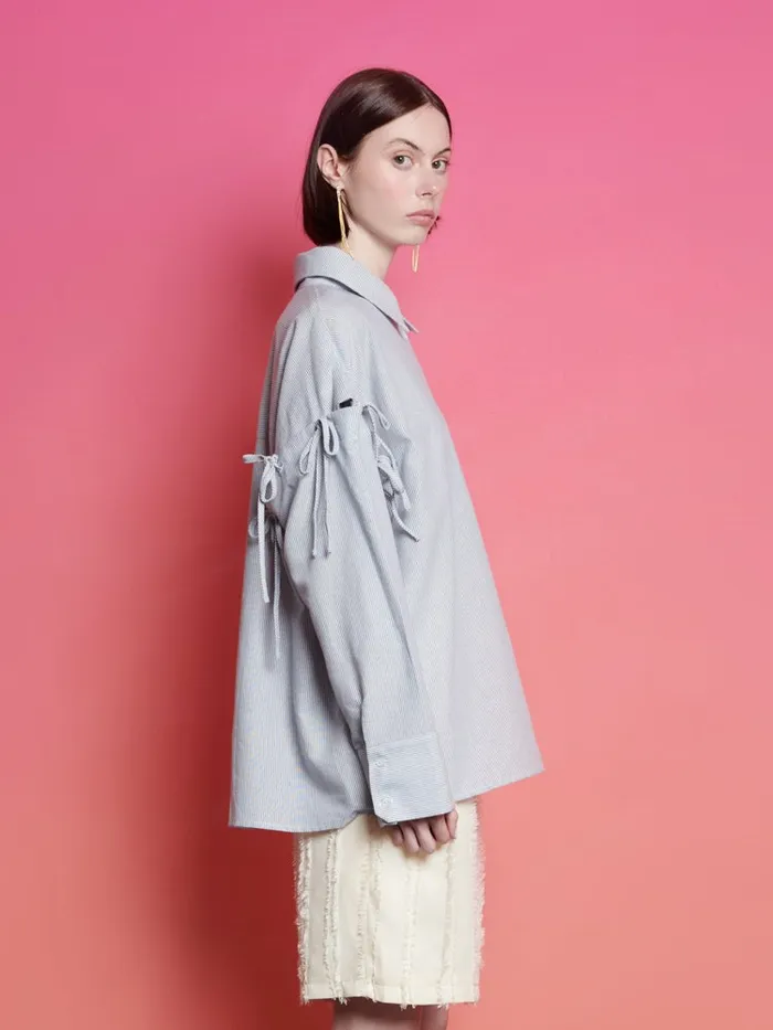 Women Ghospell Emma Tie Shirt Air Blue Sister Jane Tops