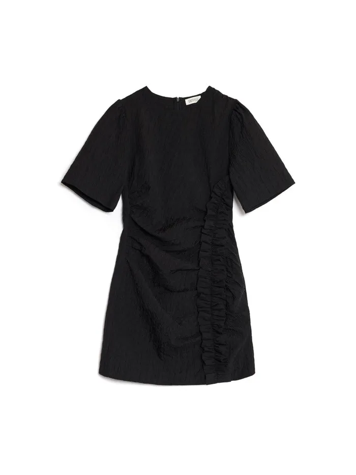 Women Ghospell Georgia Ruffle Mini Dress Ink Black Sister Jane Dresses