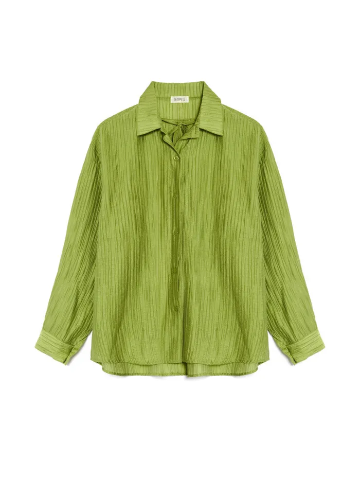 Women Ghospell Gwen Oversized Shirt Pear Green Sister Jane Tops