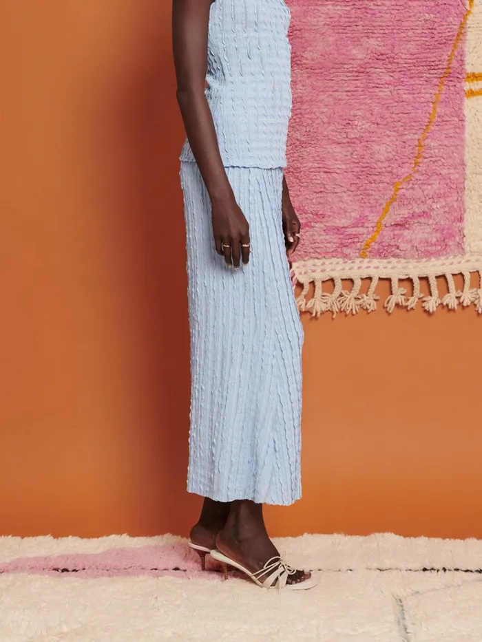 Women Ghospell Jamila Midi Skirt Cornflower Blue Sister Jane Bottoms