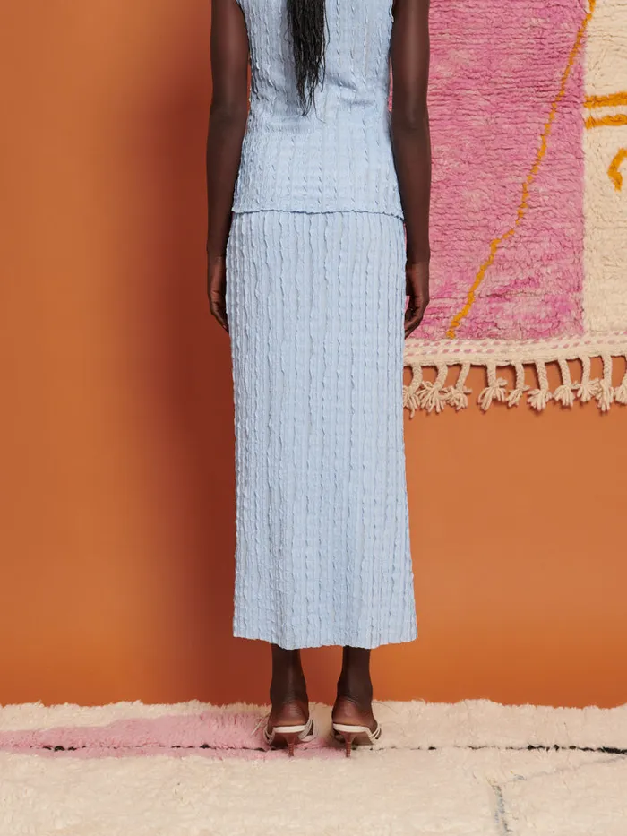 Women Ghospell Jamila Midi Skirt Cornflower Blue Sister Jane Bottoms
