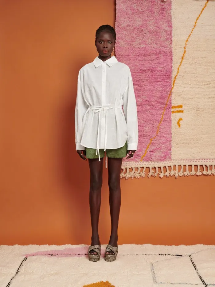 Women Ghospell Julia Oversized Shirt Pearled Ivory Sister Jane Tops