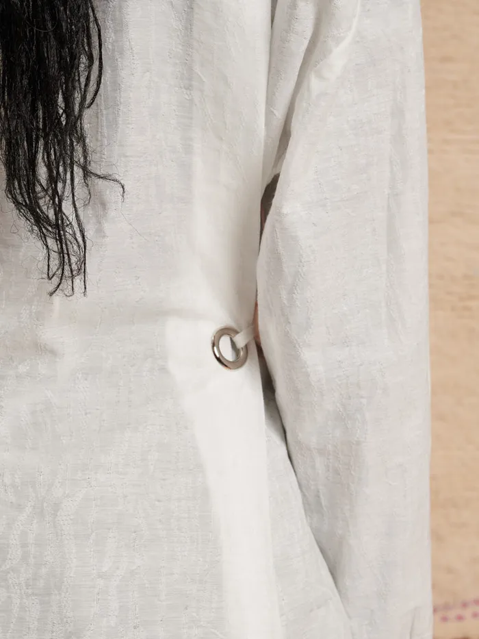 Women Ghospell Julia Oversized Shirt Pearled Ivory Sister Jane Tops
