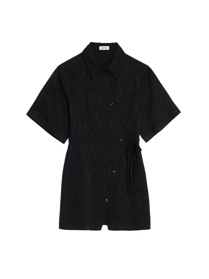 Women Ghospell Kate Wrap Mini Dress Ink Black Sister Jane Dresses