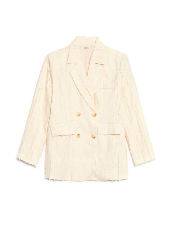 Women Ghospell Soleil Textured Blazer Cloud Cream Sister Jane Jackets