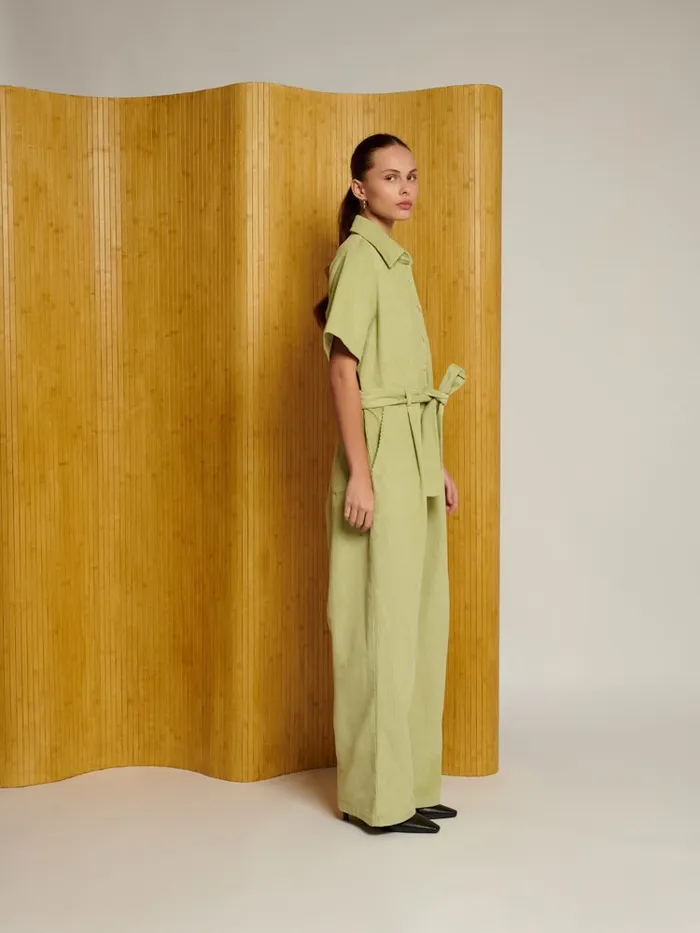 Women Ghospell Vega Cord Jumpsuit Arbusto Green Sister Jane Bottoms