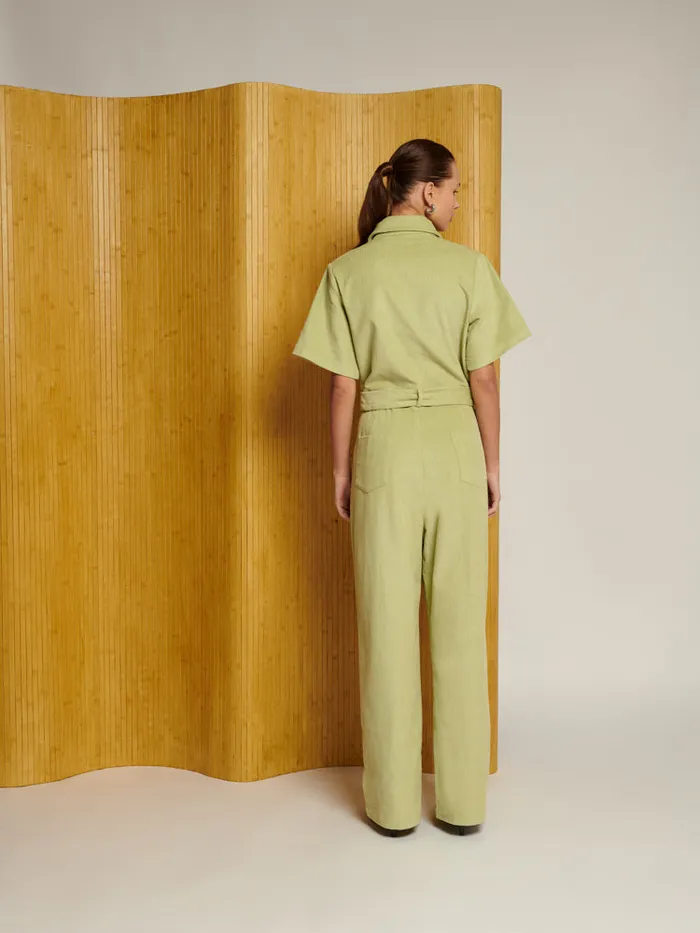 Women Ghospell Vega Cord Jumpsuit Arbusto Green Sister Jane Bottoms