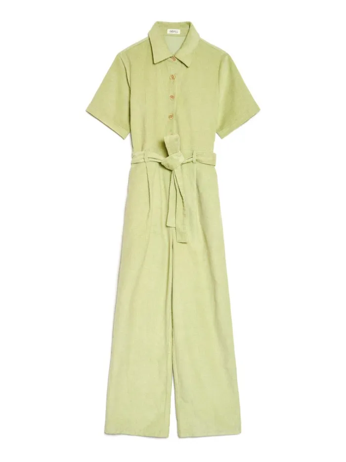Women Ghospell Vega Cord Jumpsuit Arbusto Green Sister Jane Bottoms