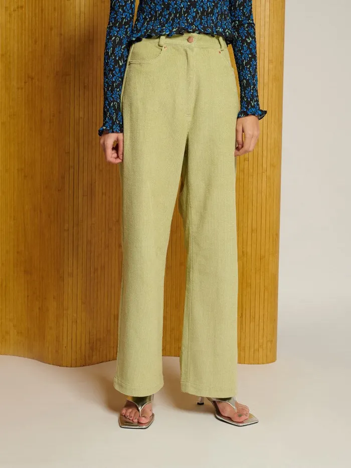 Women Ghospell Vega Cord Trousers Arbusto Green Sister Jane Bottoms