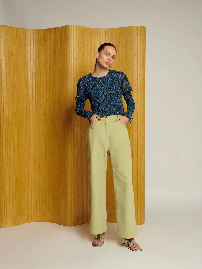 Women Ghospell Vega Cord Trousers Arbusto Green Sister Jane Bottoms