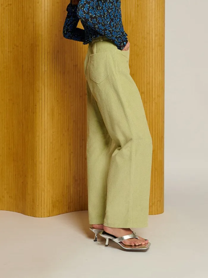 Women Ghospell Vega Cord Trousers Arbusto Green Sister Jane Bottoms