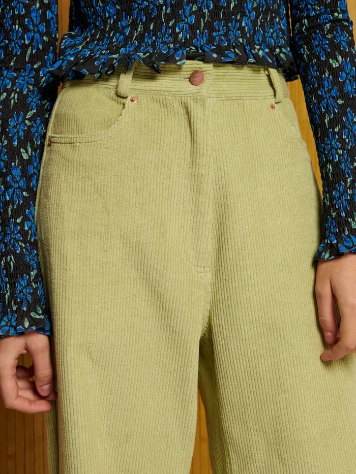 Women Ghospell Vega Cord Trousers Arbusto Green Sister Jane Bottoms