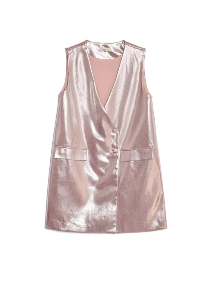 Women Ghospell Wrenley Mini Dress Metallic Pink Sister Jane Dresses