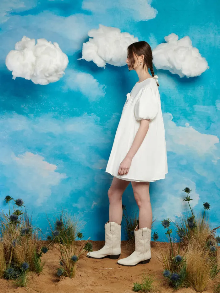 Women Gibson Rose Mini Dress Pearl White Sister Jane Dresses