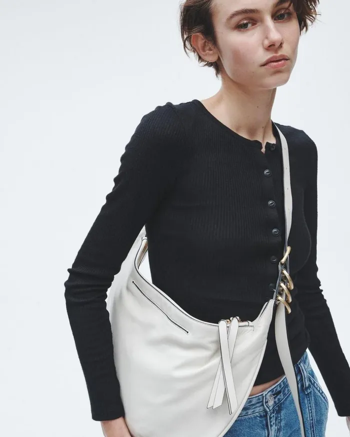Women Handbags Rag 038 Bone Spire Shoulder Bag 8211 Leather Antique White