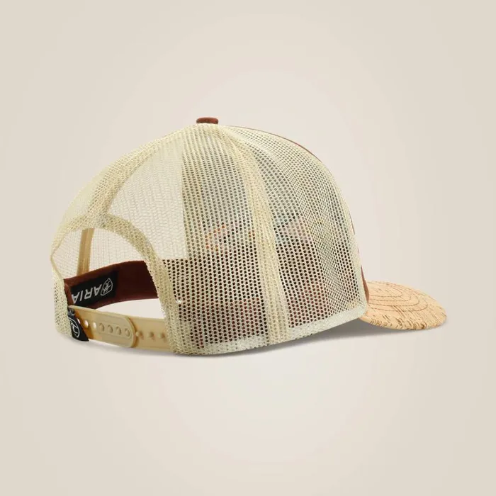 Women Hats and Caps Ariat Diamond Embroidery Cap Tan