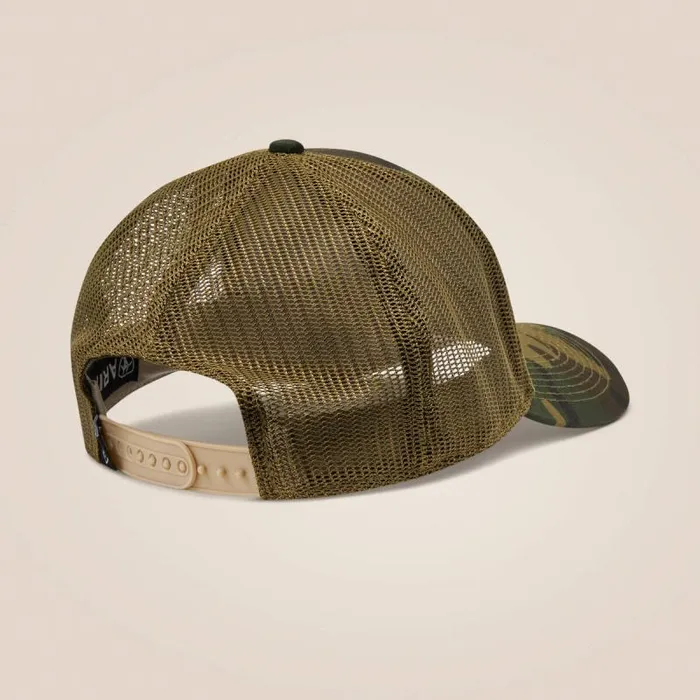 Women Hats and Caps Ariat Flag Patch Cap Camo