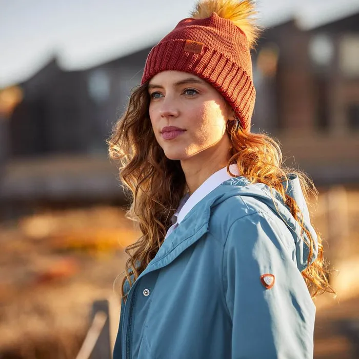 Women Hats and Caps Ariat Midlands Beanie Red Ochre Women Hats and Caps Ariat Midlands Beanie Red Ochre