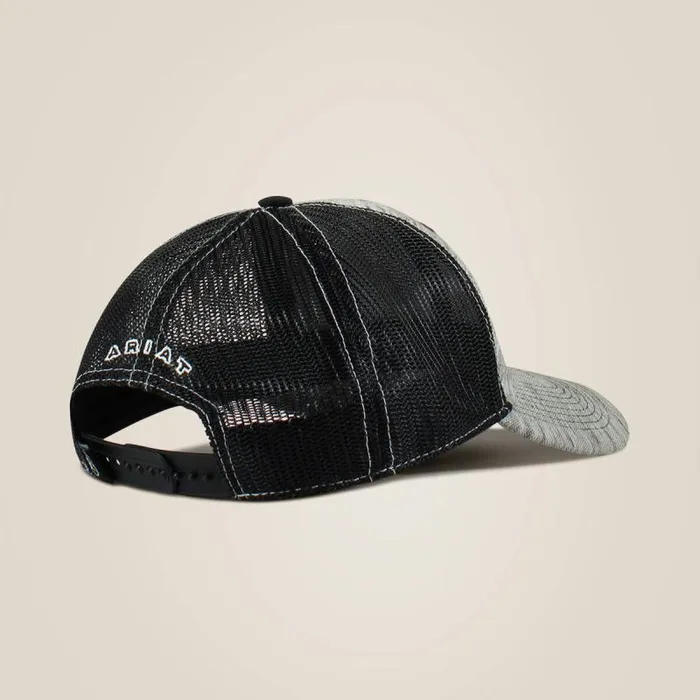 Women Hats and Caps Ariat Shield Embossed Logo Cap Gray