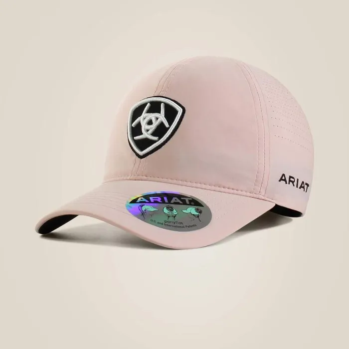 Women Hats and Caps Ariat Shield Logo Cap Pink