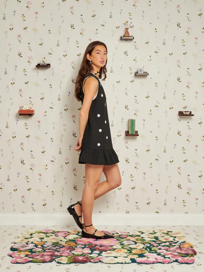 Women Heirloom Mini Dress Coal Black Sister Jane Dresses