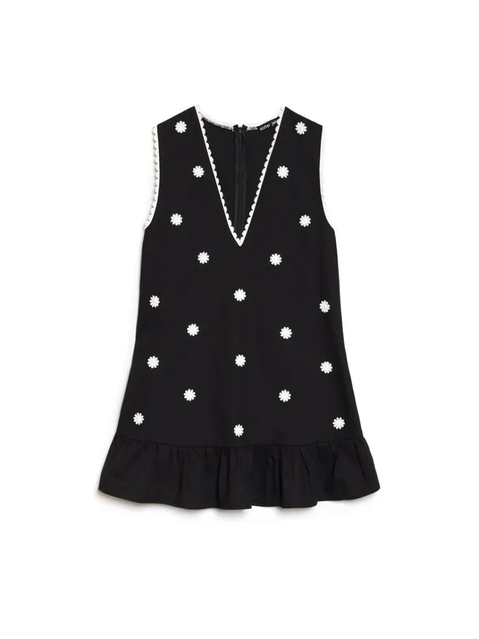 Women Heirloom Mini Dress Coal Black Sister Jane Dresses