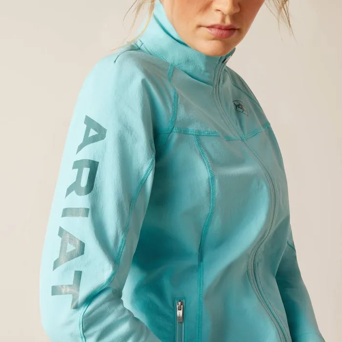 Women Jackets and Vests Ariat Agile Softshell Jacket Marine Blue