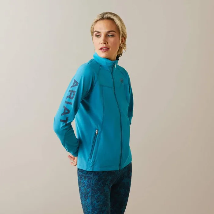 Women Jackets and Vests Ariat Agile Softshell Jacket Mosaic Blue