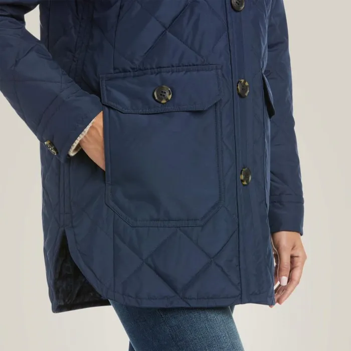 Women Jackets and Vests Ariat Belmont Shirt Jacket Navy