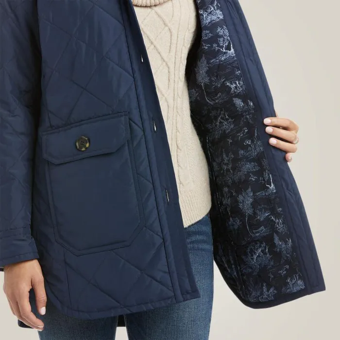 Women Jackets and Vests Ariat Belmont Shirt Jacket Navy