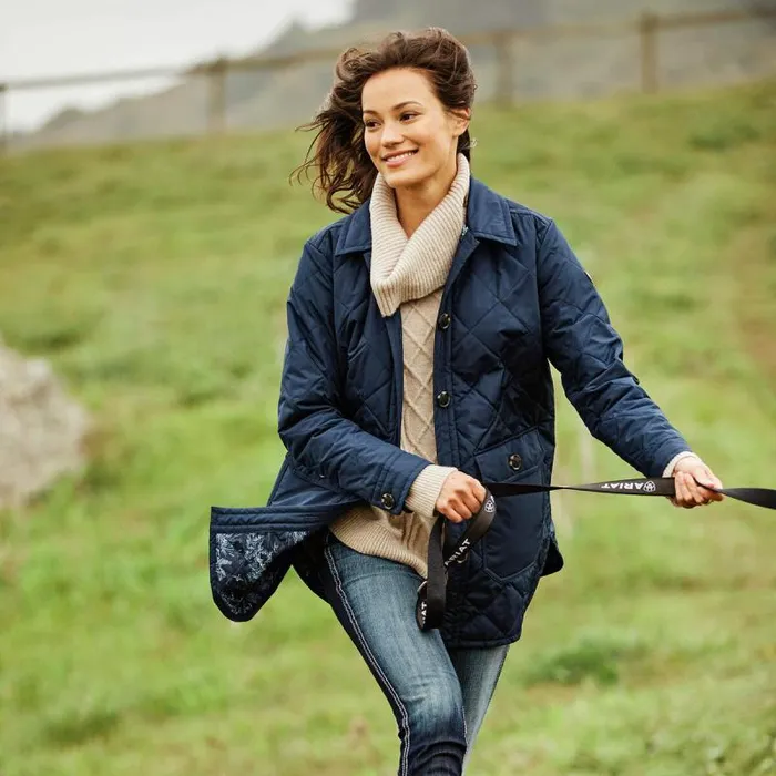 Women Jackets and Vests Ariat Belmont Shirt Jacket Navy