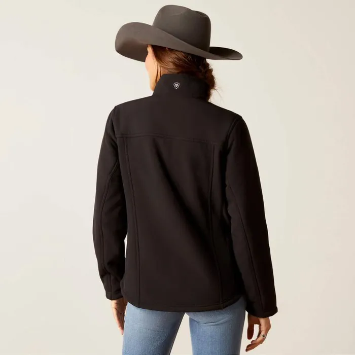 Women Jackets and Vests Ariat Berber Back Softshell Jacket Black Women Jackets and Vests Ariat Berber Back Softshell Jacket Black