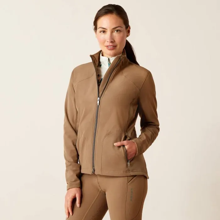 Women Jackets and Vests Ariat Boreas Full Zip Jacket Canteen