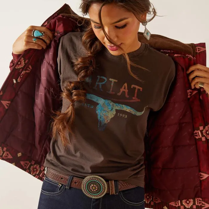 Women Jackets and Vests Ariat Chimayo Western Stable Jacket Alamo Print Women Jackets and Vests Ariat Chimayo Western Stable Jacket Alamo Print