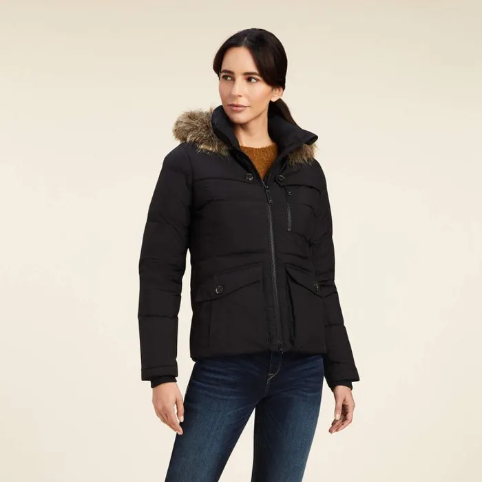 Women Jackets and Vests Ariat Clairborne Down Jacket Black