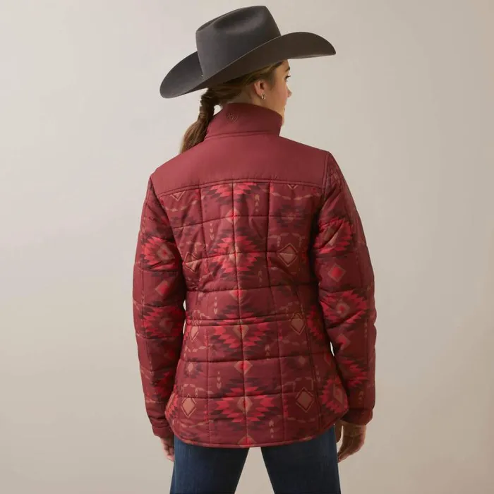 Women Jackets and Vests Ariat Crius Insulated Jacket Burnt Rose Print Women Jackets and Vests Ariat Crius Insulated Jacket Burnt Rose Print