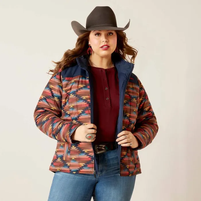 Women Jackets and Vests Ariat Crius Insulated Jacket Mirage Print Women Jackets and Vests Ariat Crius Insulated Jacket Mirage Print
