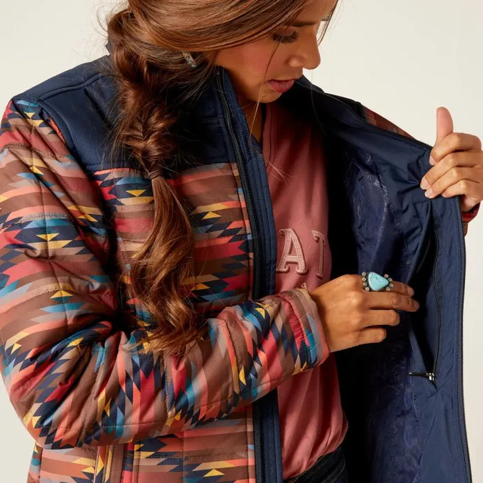 Women Jackets and Vests Ariat Crius Insulated Jacket Mirage Print Women Jackets and Vests Ariat Crius Insulated Jacket Mirage Print