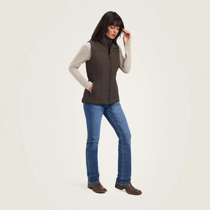 Women Jackets and Vests Ariat Crius Insulated Vest Banyan Bark Women Jackets and Vests Ariat Crius Insulated Vest Banyan Bark