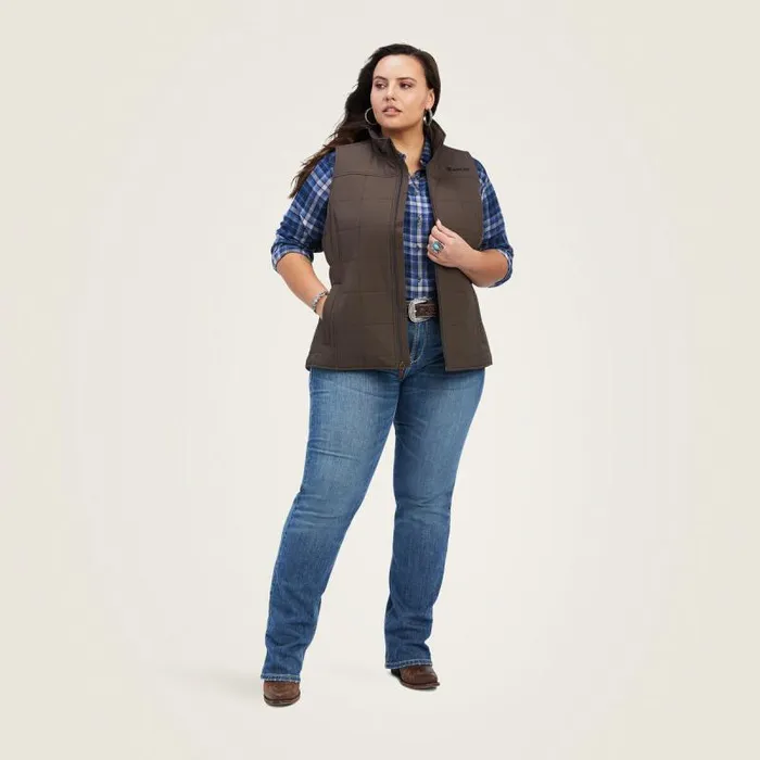 Women Jackets and Vests Ariat Crius Insulated Vest Banyan Bark Women Jackets and Vests Ariat Crius Insulated Vest Banyan Bark