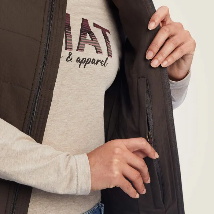 Women Jackets and Vests Ariat Crius Insulated Vest Banyan Bark Women Jackets and Vests Ariat Crius Insulated Vest Banyan Bark