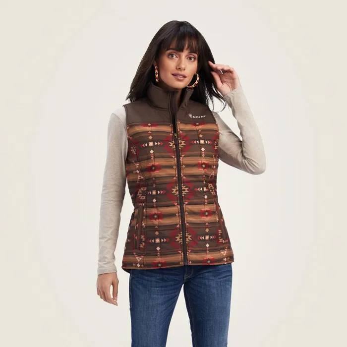 Women Jackets and Vests Ariat Crius Insulated Vest Canyonlands Print