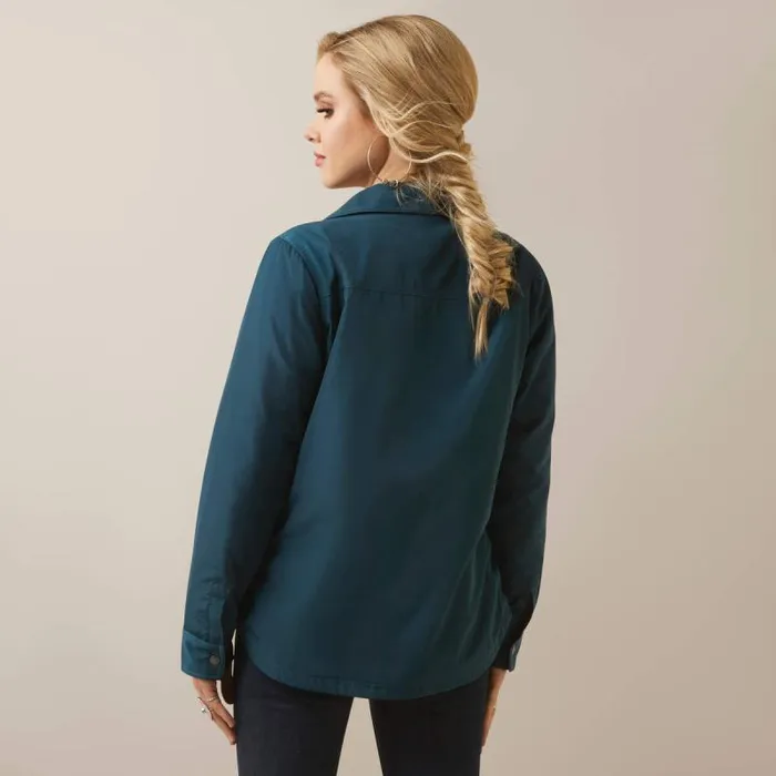 Women Jackets and Vests Ariat Dilon Shirt Jacket Reflecting Pond Women Jackets and Vests Ariat Dilon Shirt Jacket Reflecting Pond
